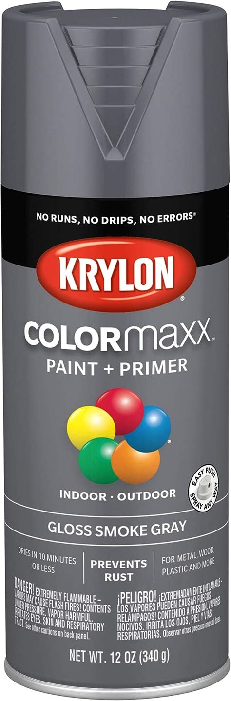 Krylon K05539007 Colormaxx Spray Paint And Primer For Indooroutdoor