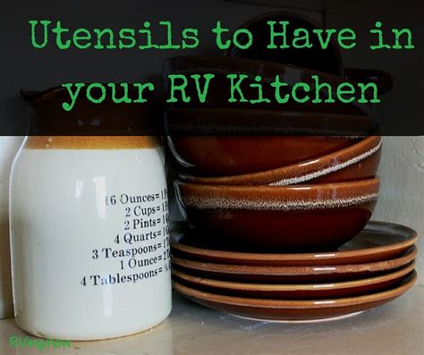 rv kitchen utensils rving cooking