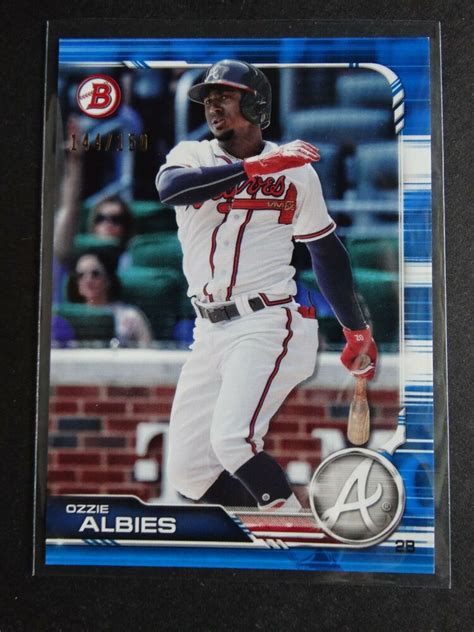 Check spelling or type a new query. 2019 Bowman Ozzie Albies Atlanta Braves Blue Baseball Card 144/150 #Bowman #AtlantaBraves ...