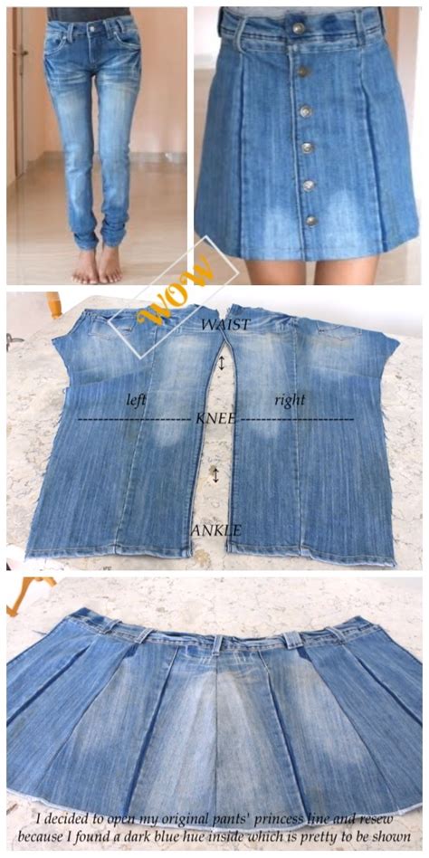 Stylish Ways To Alter Old Jeans Into New Fashion Diy Turn Jean Into