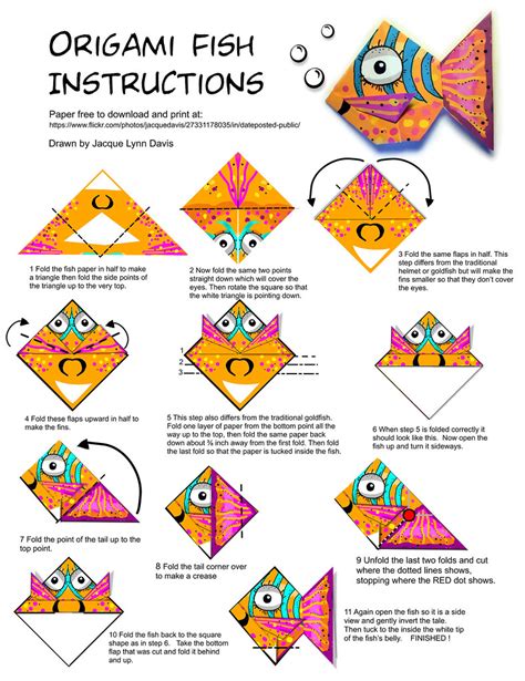 Origami Fish Instructions Instructions For A Traditional O Flickr
