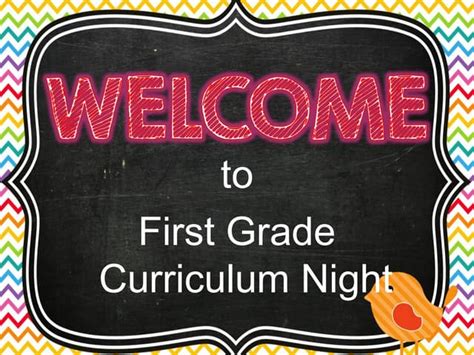 Curriculum Night Power Point 1st Grade 2014 2015 Ppt