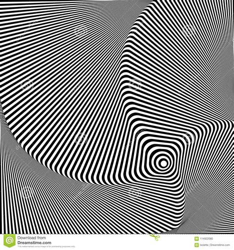 Abstract Twisted Background Optical Illusion Of Distorted Surface