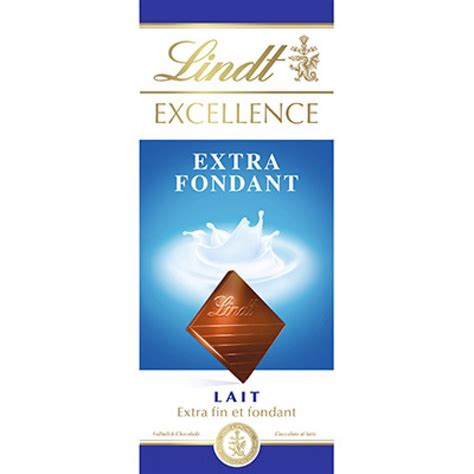 Tablette G Chocolat Excellence Lait Extra Fondant Lindt DRH MARKET Sarl