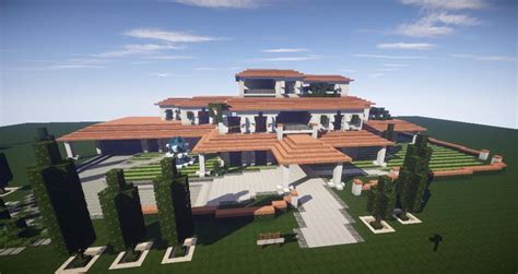 Epic Italian Villa Huge Mansion Creative Mode Minecraft Java