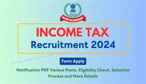 Income Tax Bharti Out Form Apply For Various Posts Eligibility