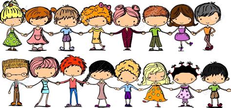 Little Kids Holding Hands Clipart Free Download On Clipartmag