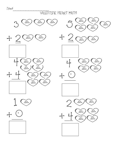 Free Printable Valentine Math Worksheets Printable Blank World