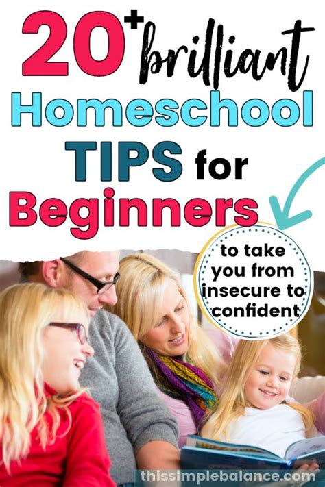 20 Brilliant Homeschooling Tips For Beginners This Simple Balance