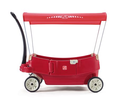 Step2 All Around Canopy Wagon Red Kids Wagon With Canopy