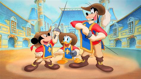 Mickey Donald Goofy The Three Musketeers 2004 Backdrops — The