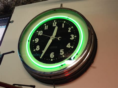 Vintage Neon Clock Acme Neon Signs