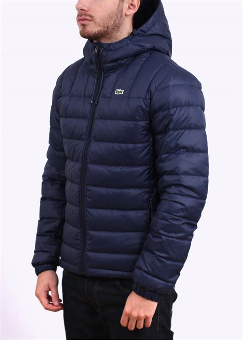 Lacoste Hooded Down Jacket Marine Navy