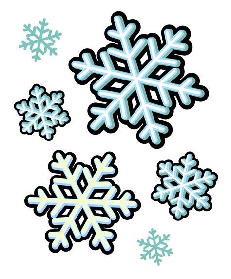 Snowflake Of Winter Snow Icon Christmas Cartoon Vector Illustration