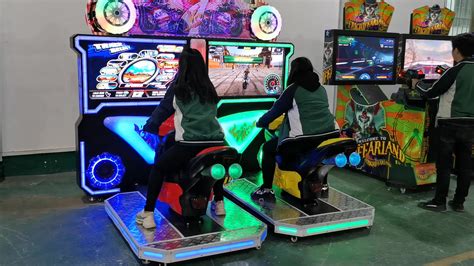 Ifun Park Arcade Games Factory Twins Moto Arcade Game Machine