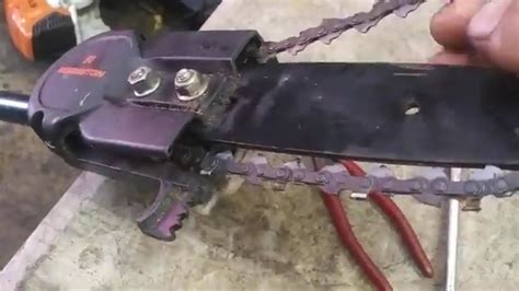 Remington Chainsaw Attachment Polesaw Chain Adjustment Youtube