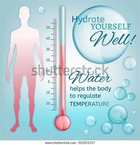 Hydrate Yourself Well Vector Illustration Bio Stock Vector Royalty
