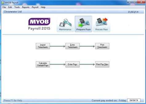 Myob Payroll Myob Accounting Training