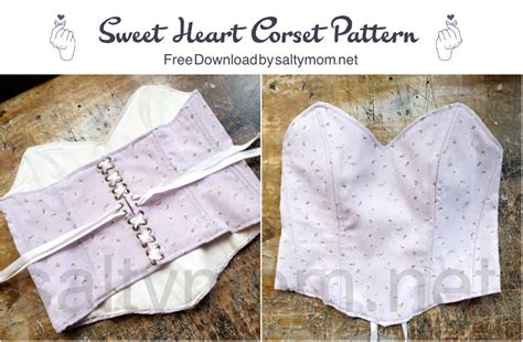 Diy Sweet Heart Corset Top Saltymom Diy Corset Corset Pattern Diy Corset Top Pattern