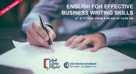 English For Effective Business Writing Skills Cci France Myanmar