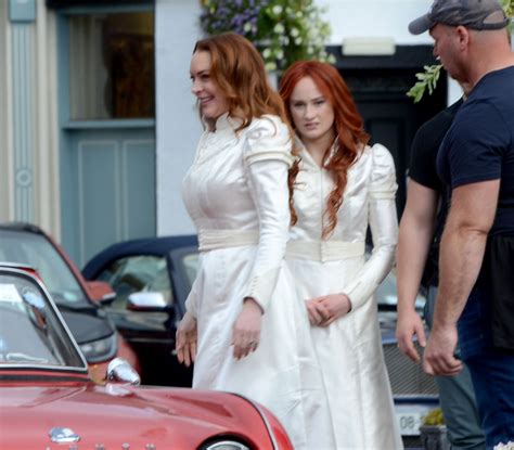Lindsay Lohan Snapped Working With Body Double In Mayo For Netflix Movie Irish Wish The Irish Sun