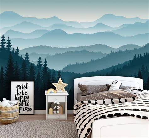 3d Mountain Peel And Stick Wallpaper Removable Self