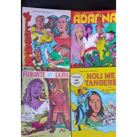 Comics Komiks IBONG ADARNA NOLI ME TANGERE EL FILIBUSTERISMO FLORANTE AT LAURA Shopee Philippines