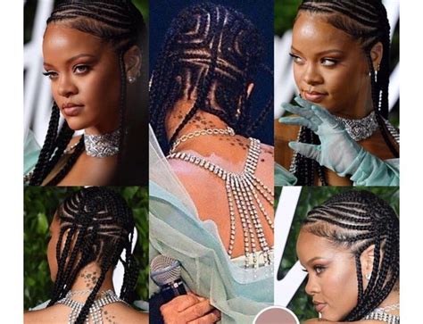 Rihanna Braided Cornrow Hairstyles Aesthetic Hair Hair Scarf Styles