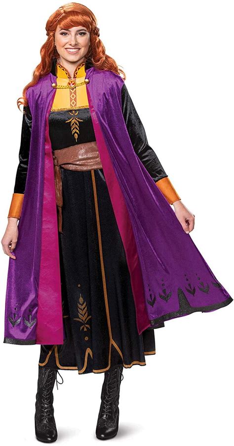 Disguise Womens Disney Anna Frozen 2 Deluxe Adult Costume Black