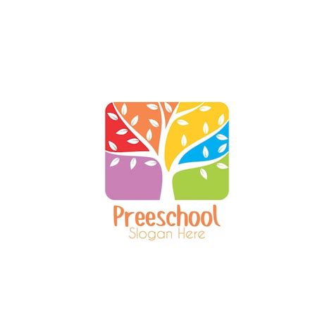 Premium Vector Kindergarten Preschool Vector Logo Templates