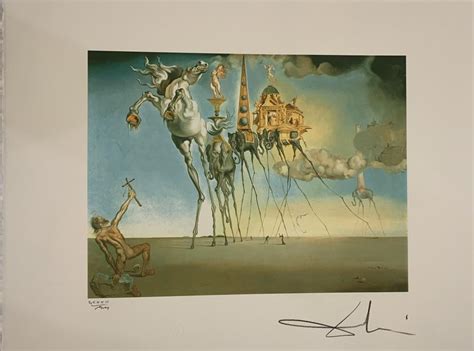 lot salvador dali signed and numbered lithograph