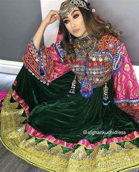 Afghan Kuchi Dress💗💚 Traditional Wedding Dresses Traditional Outfits