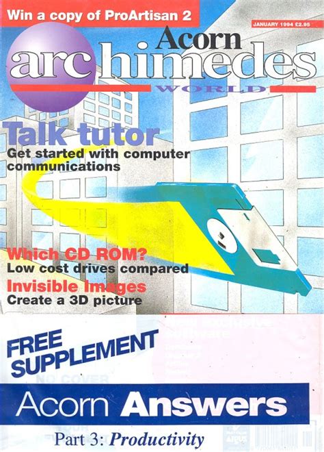 Acorn Archimedes World January 1994 Magazine Computing History