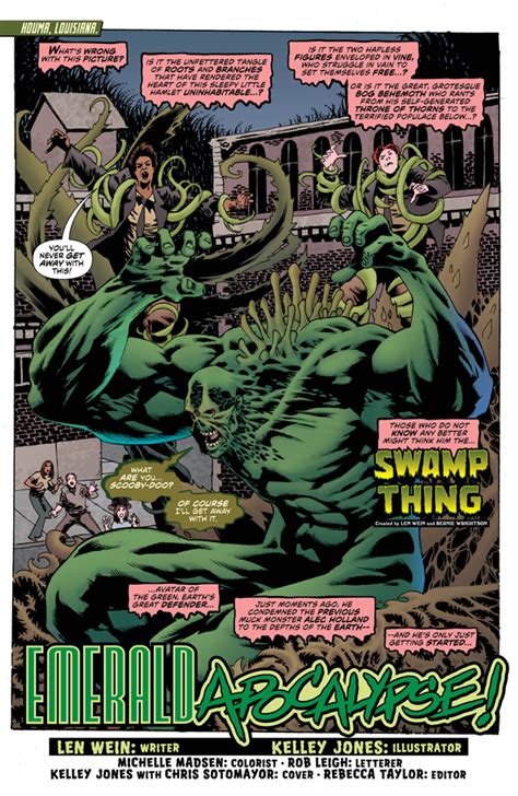 Weird Science Dc Comics Preview Swamp Thing 5