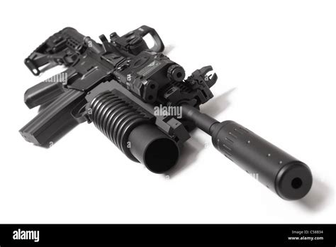 Us Spec Ops M4a1 Assault Carbine With Risras Grenade Launcher Stock