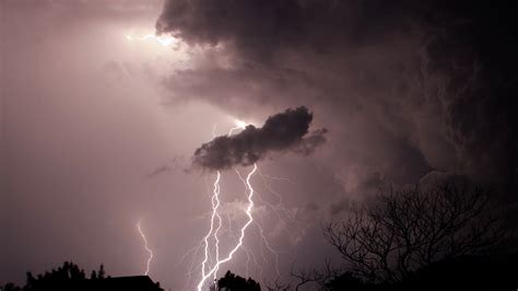 Wallpaper Dark Night Storm Clouds 500px Lightning 1920x1080