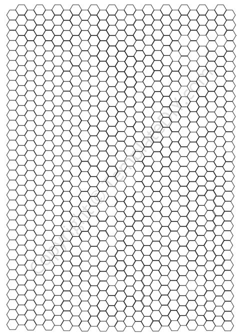 The Hexagon Graph Paper Is One Of The Most Perfect And Standard Formats