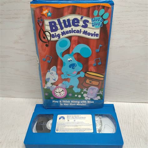 Blues Clues Blues Big Musical Movie Vhs 2000 Nickelodeon Steve