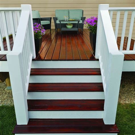 Brown and white painted decks. 20 best Outside Spaces images on Pinterest | Front porches ...