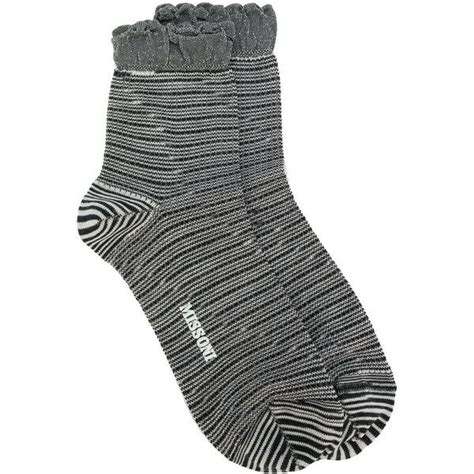 M Missoni Striped Socks 1935 Inr Liked On Polyvore Featuring Intimates Hosiery Socks Grey
