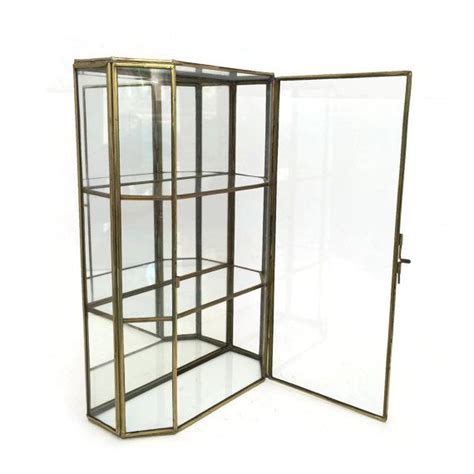 Glass Display Case Glass Curio Cabinet By Treasuresfoundshoppe Small Curio Cabinet Glass Curio