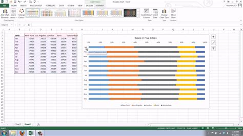 Here are the top most excel chart vba examples and tutorials, show you how to deal with chart axis, chart titles, background colors. How to Create a Bar Chart in Excel 2013 - YouTube