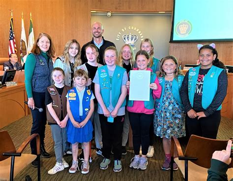 Girl Scouts Shine At City Council Meeting Before Police Parking And