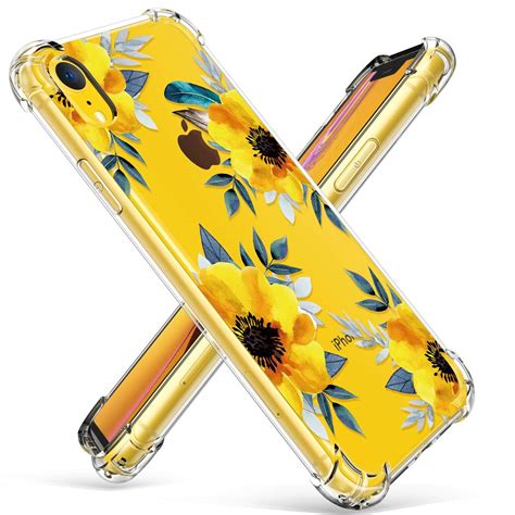 Yellow Flower Clear Case For Iphone Xr Talkbitz Shop Iphone Cases