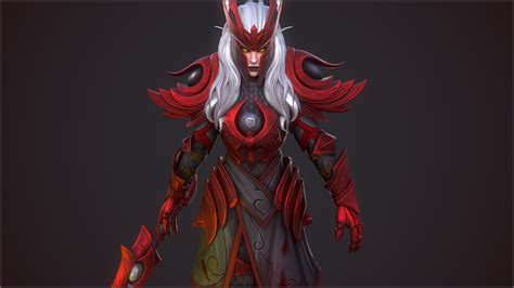 Blood Knight By Jackwalker For 3d Character Art Challenge 2019