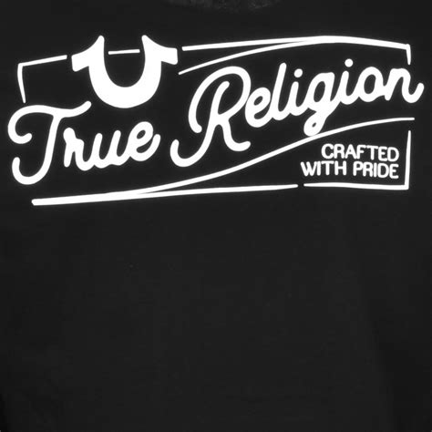 True Religion Logo T Shirt Black Mainline Menswear Australia
