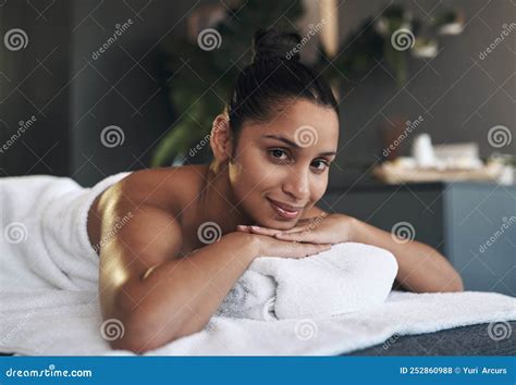 Relaxation Called And I Answered Portrait Of A Young Woman Lying On A Massage Bed At A Spa