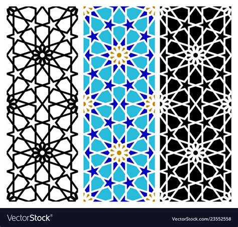 Arab Mosaic Islamic Seamless Pattern Royalty Free Vector