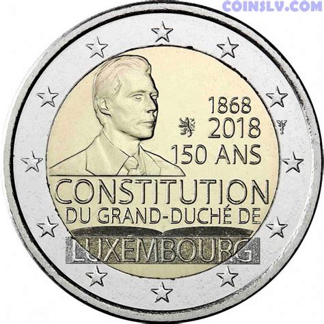 Coin 2 Euro Luxembourg 2018 150 Years Of The Constitution