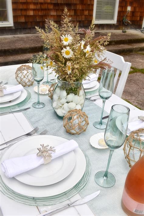 A Sea Glass Themed Tablescape ⋆ Sometyme Place ⋆